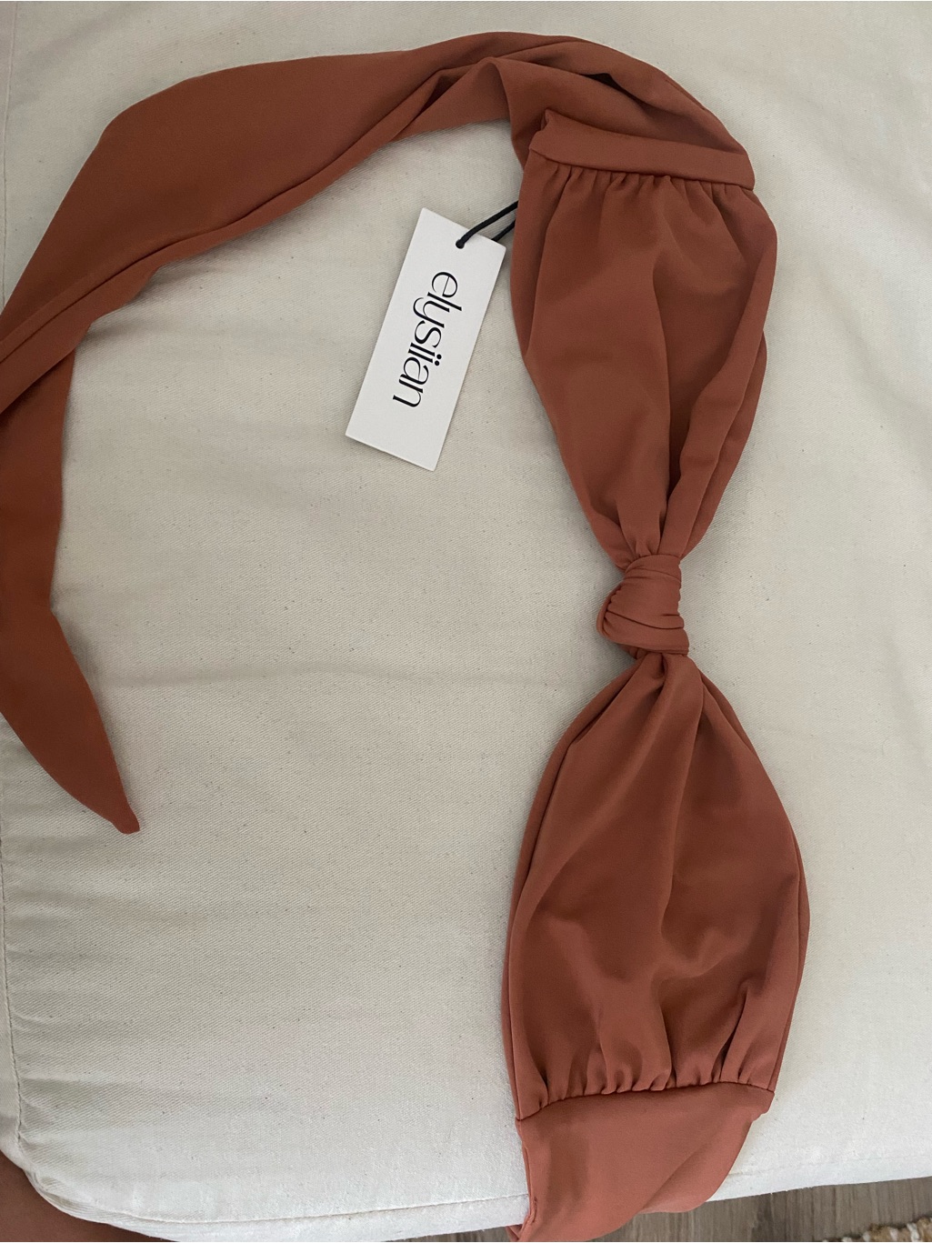 Strapless Mauve Bandeau Bikini Top - Women Swim- Elysiian — image 4 of 4